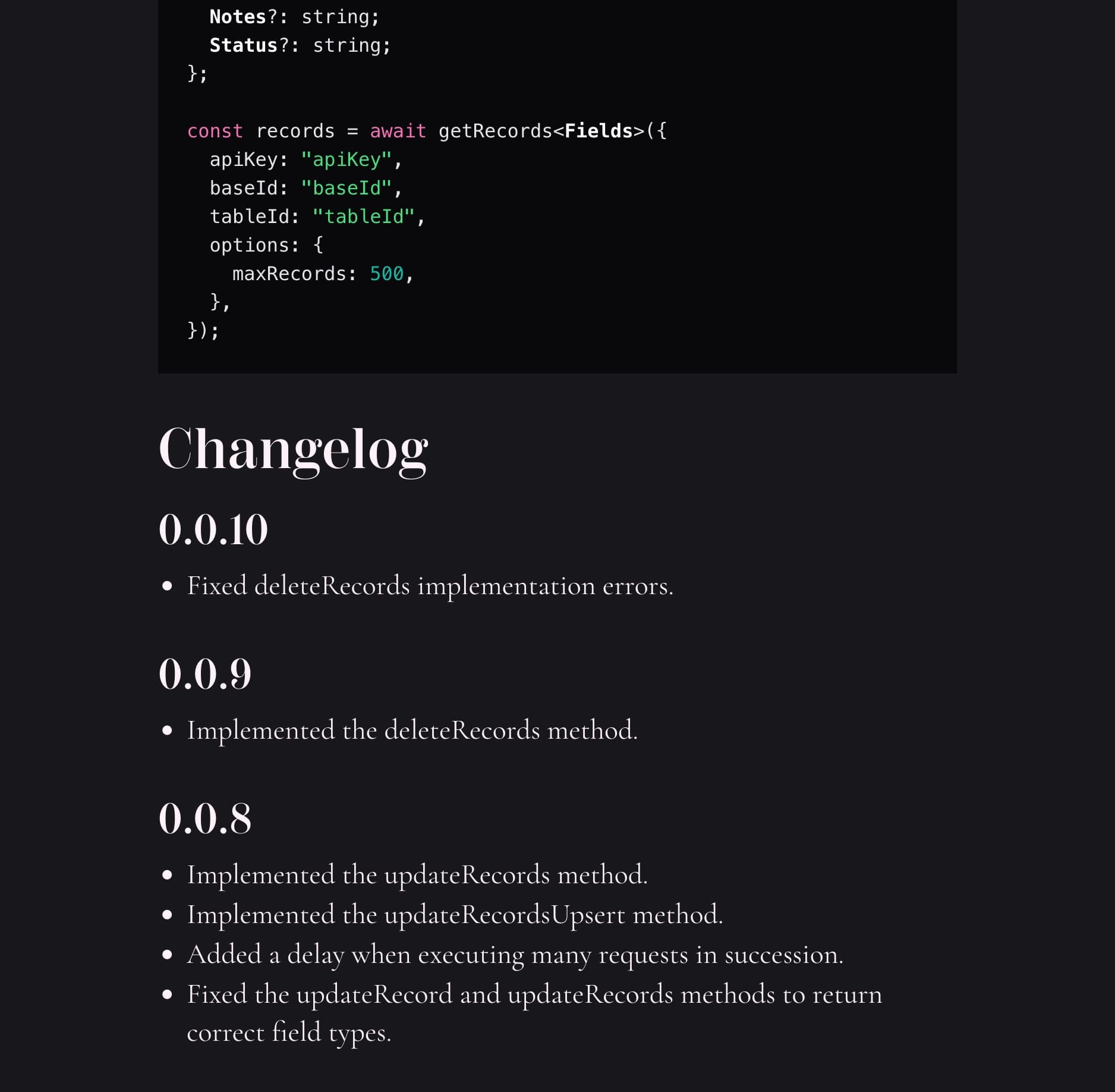 Easy Airtable API